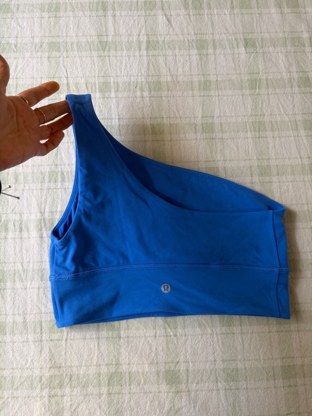 Lululemon by PVOLVE One-Shoulder Sports Bra - Bright Blue - Picture 2 of 5